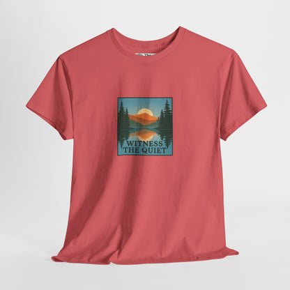 Witness the Quiet T-Shirt - Nature Mindfulness Reflection Tee