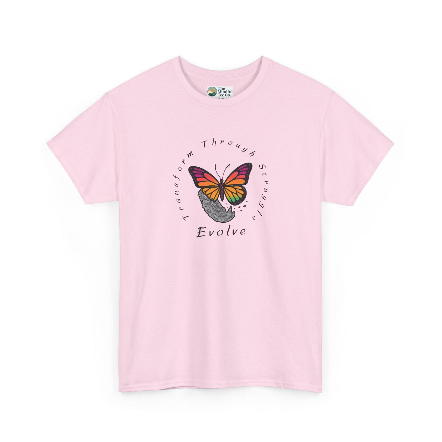 Transform Through Struggle T-Shirt - Butterfly Evolution
