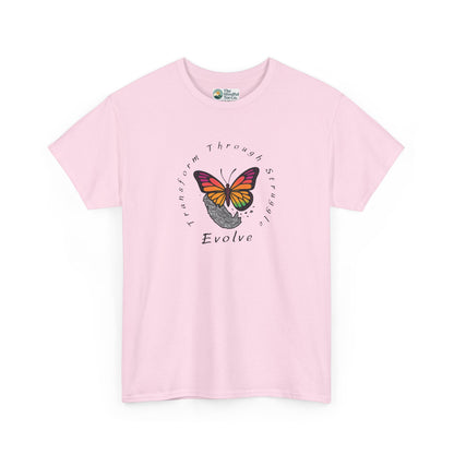 Transform Through Struggle T-Shirt - Butterfly Evolution