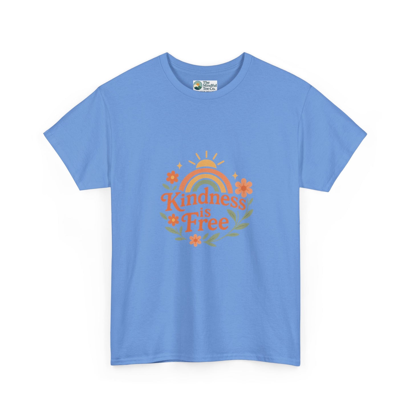 Kindness Is Free T-Shirt – Rainbow Positivity Tee