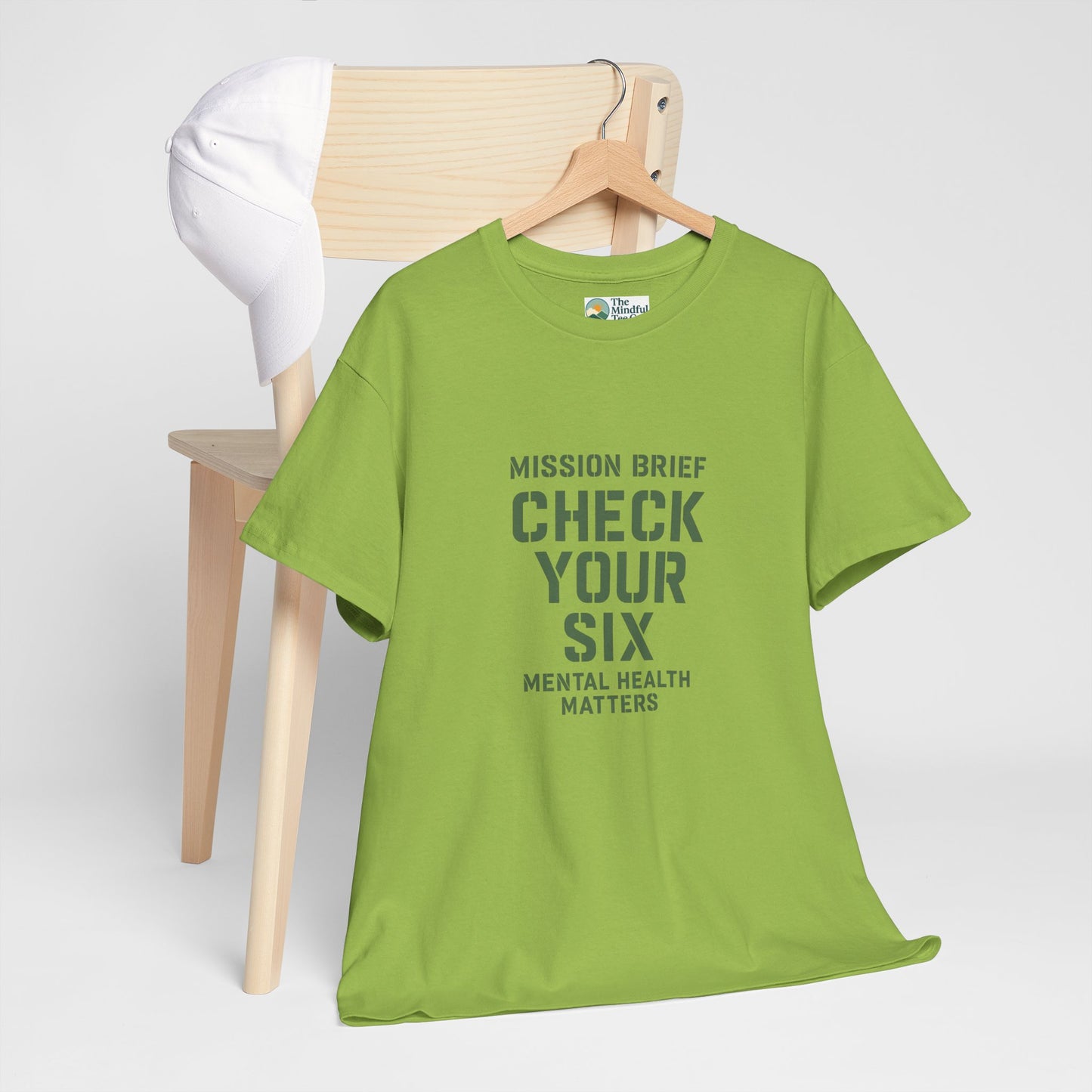 Mission Brief: Check Your Six T-Shirt - Military Mental Health Awareness  Tee