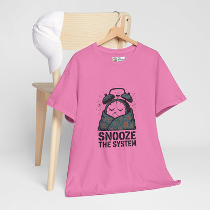 Snooze the System T-Shirt – Anti-Hustle Graphic Tee