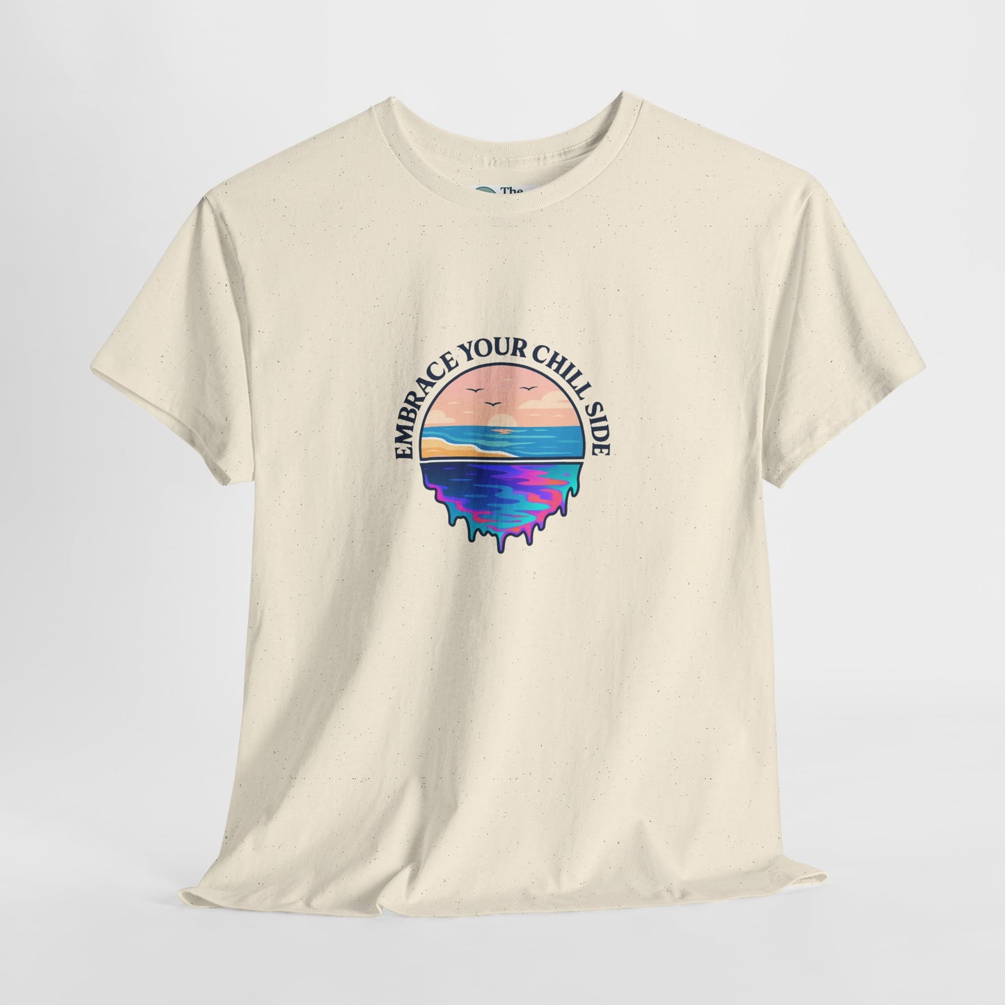Embrace Your Chill Side T-Shirt - Mountain Lake Reflection Tee