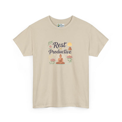 Rest Is Productive T-Shirt – Mindfulness & Meditation Tee