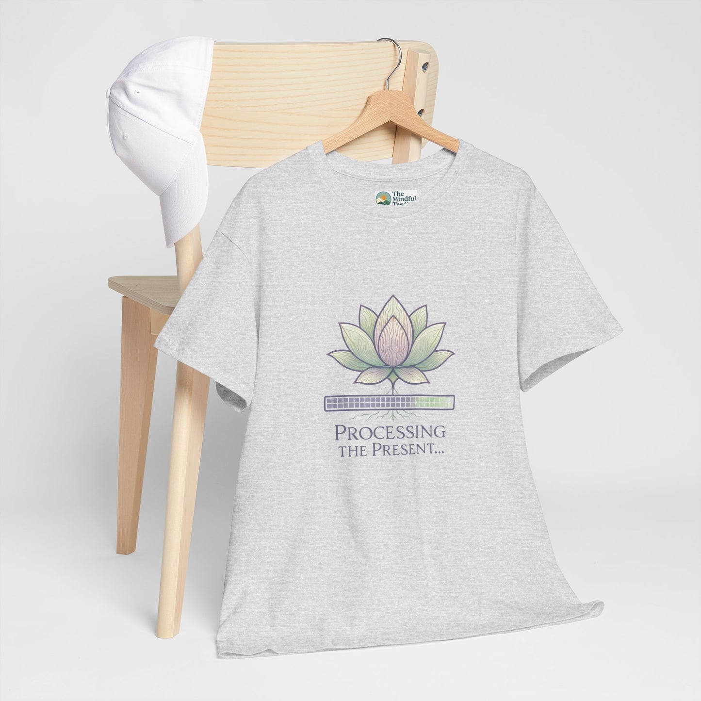 Processing the Present T-Shirt – Mindfulness & Balance Tee