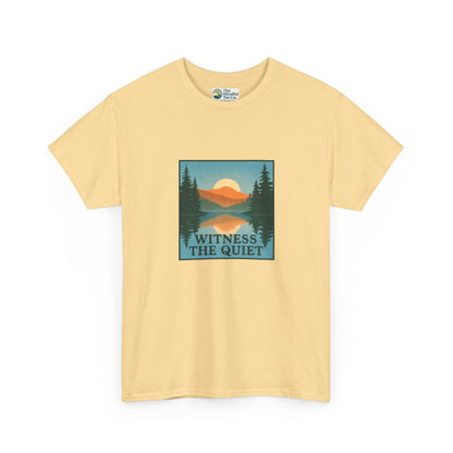 Witness the Quiet Reflection T-Shirt - Nature Mindfulness Tee