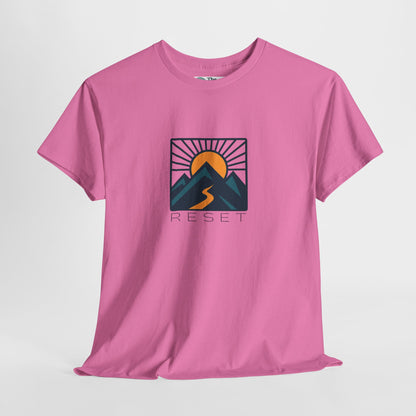 RESET T-Shirt – Motivational Sunrise Tee