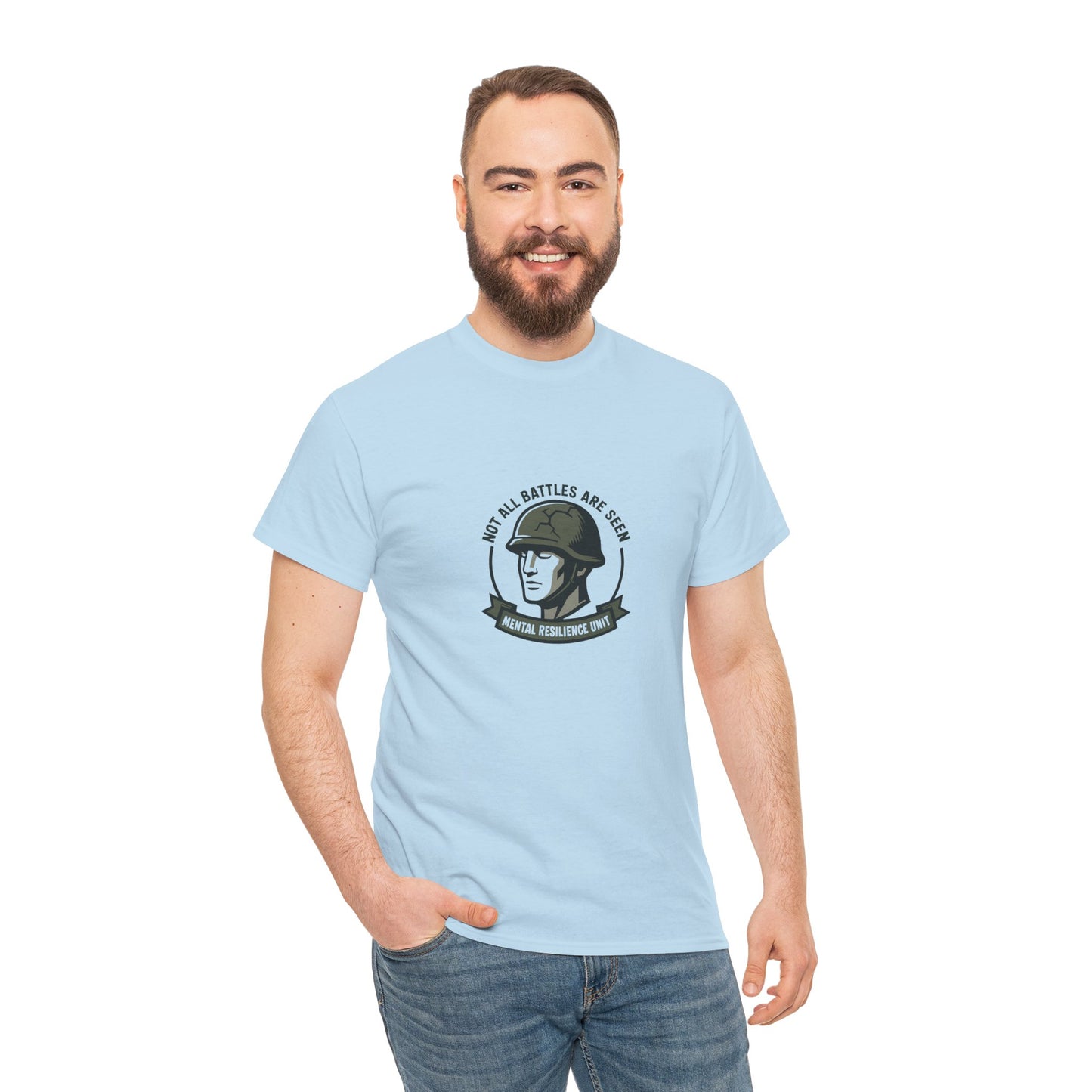 Not All Battles Are Seen T-Shirt – Military Strength & Awareness  Tee