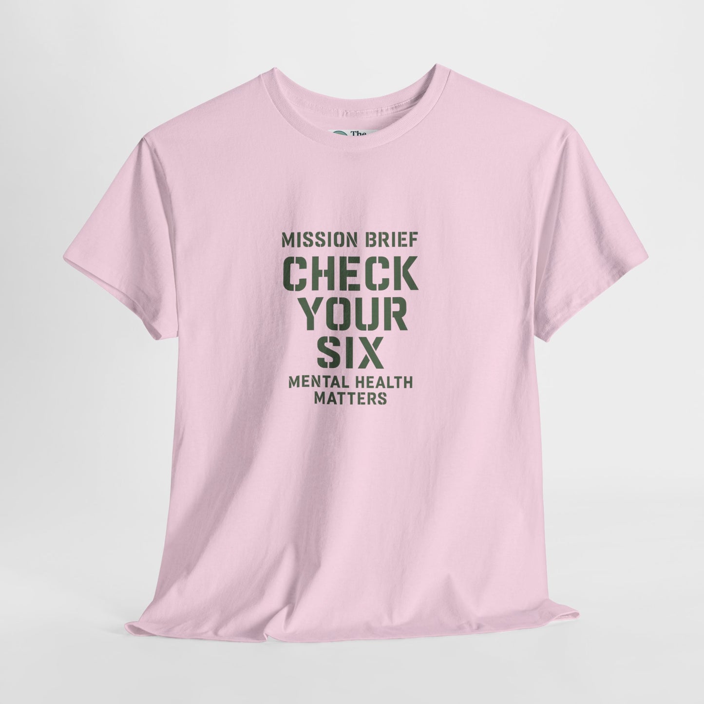 Mission Brief: Check Your Six T-Shirt - Military Mental Health Awareness  Tee