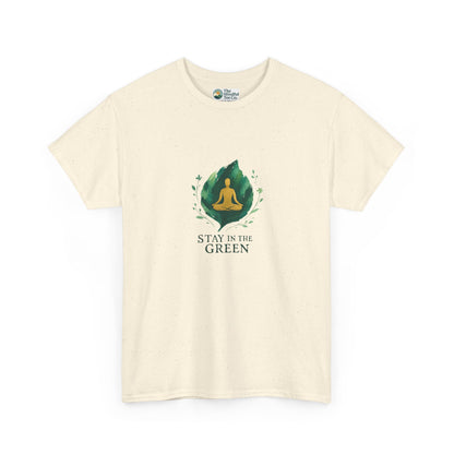 Stay in the Green T-Shirt – Watercolor Meditation Tee