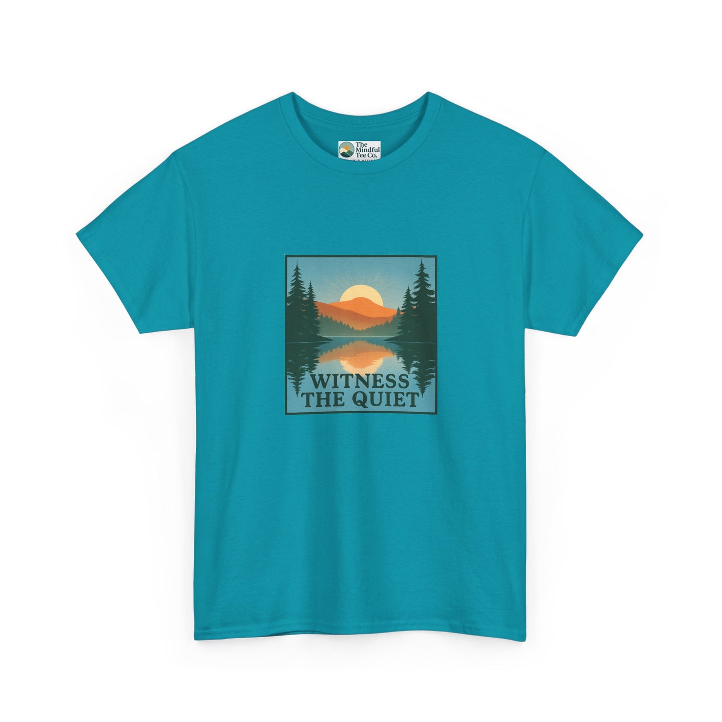 Witness the Quiet Reflection T-Shirt - Nature Mindfulness Tee