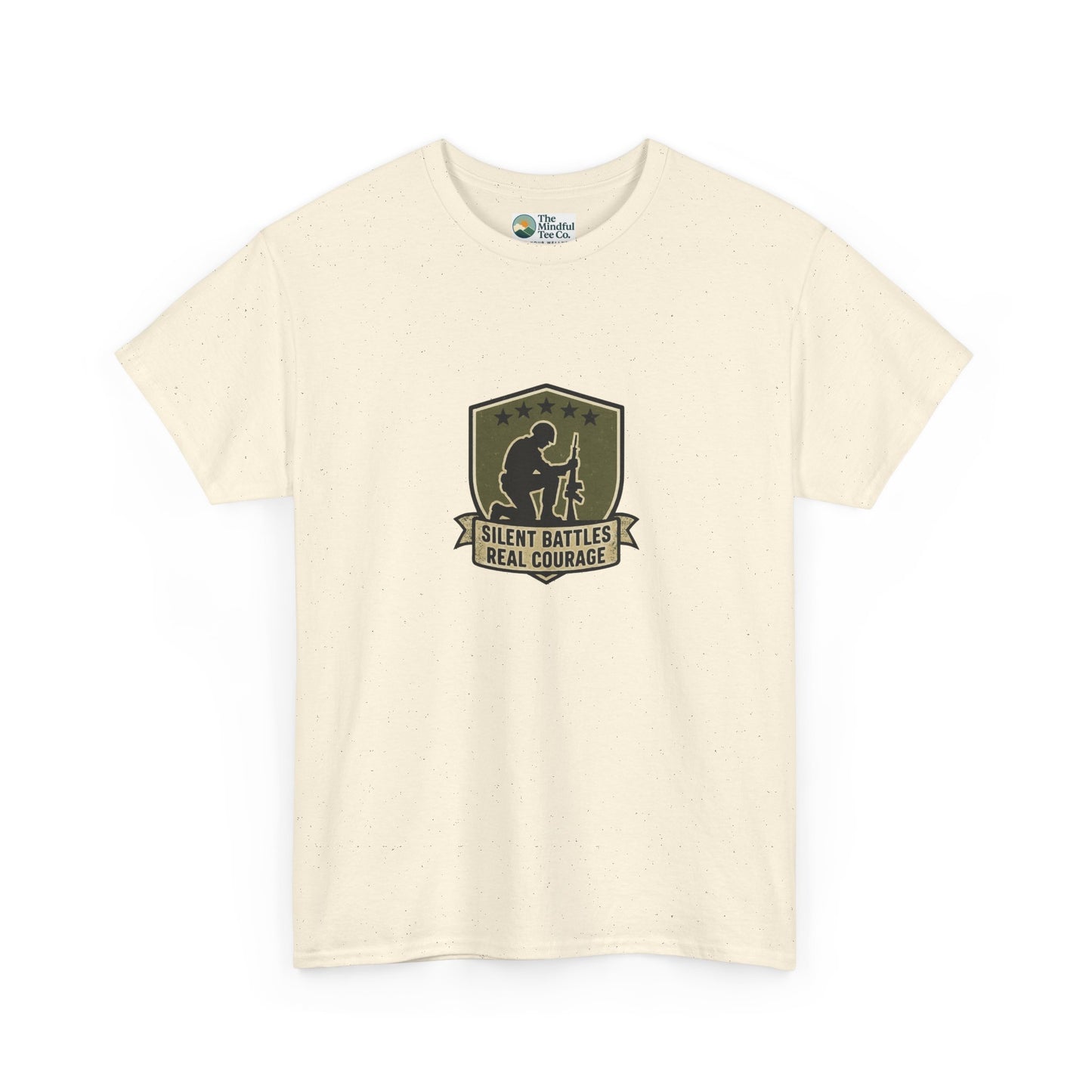 Silent Battles Real Courage T-Shirt – Military Mental Health Tee