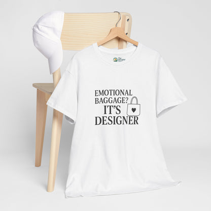 Emotional Baggage? It’s Designer T-Shirt – Mental Health Tee