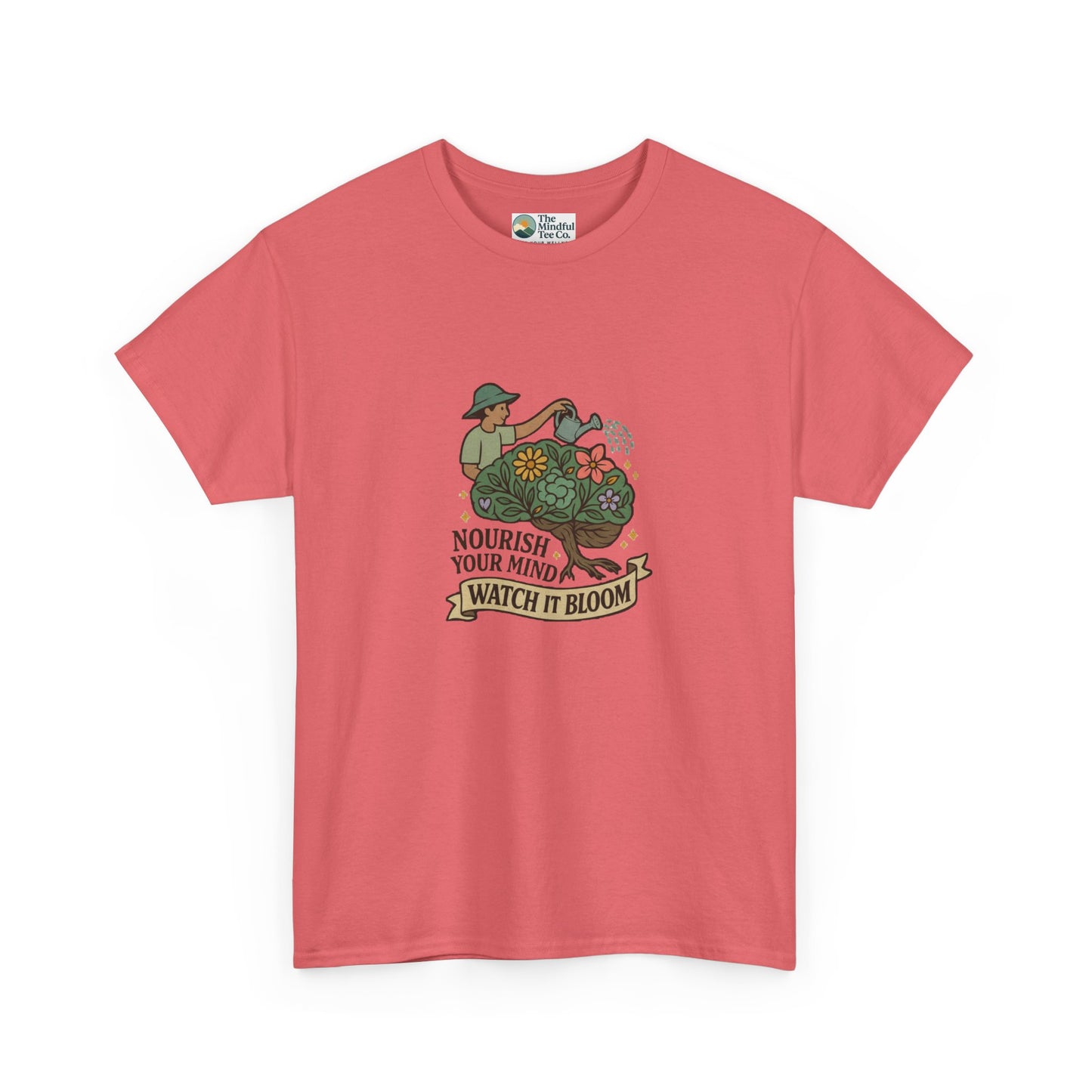 Nourish Your Mind Watch It Bloom T-Shirt – Mental Health & Self-Care Tee