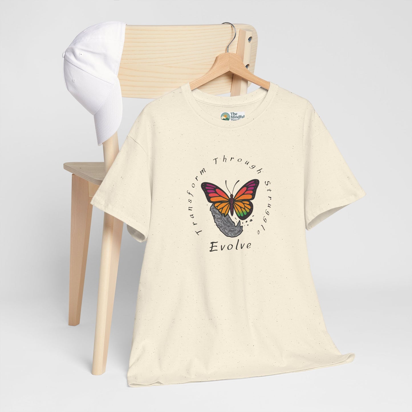 Transform Through Struggle T-Shirt - Butterfly Evolution