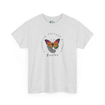 Transform Through Struggle T-Shirt - Butterfly Evolution