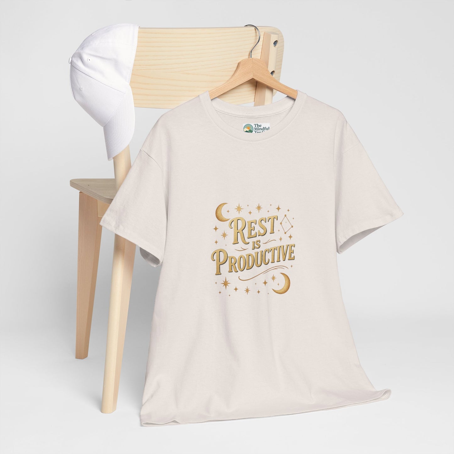 Rest Is Productive T-Shirt – Celestial Self-Care Tee