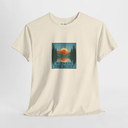Witness the Quiet T-Shirt - Nature Mindfulness Reflection Tee