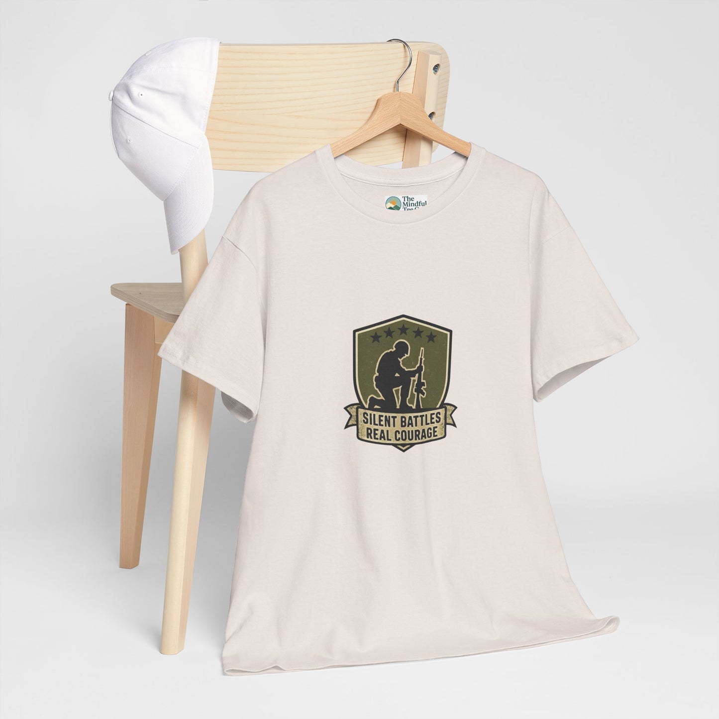 Silent Battles Real Courage T-Shirt – Military Mental Health Tee