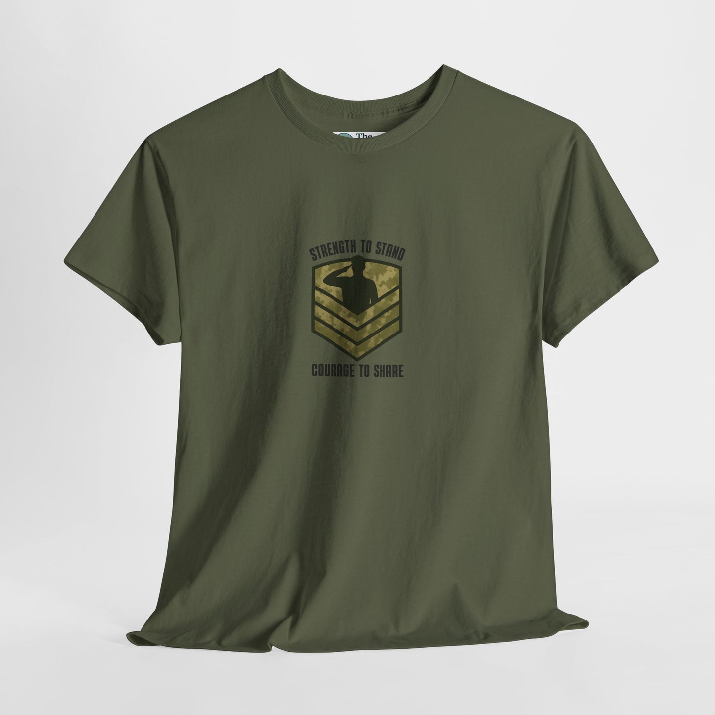 Strength to Stand, Courage to Share T-Shirt – Military Mental Health  Tee