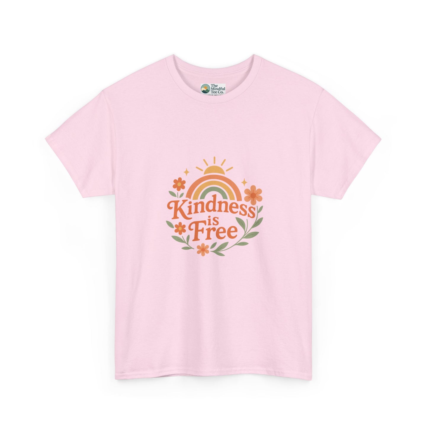Kindness Is Free T-Shirt – Rainbow Positivity Tee