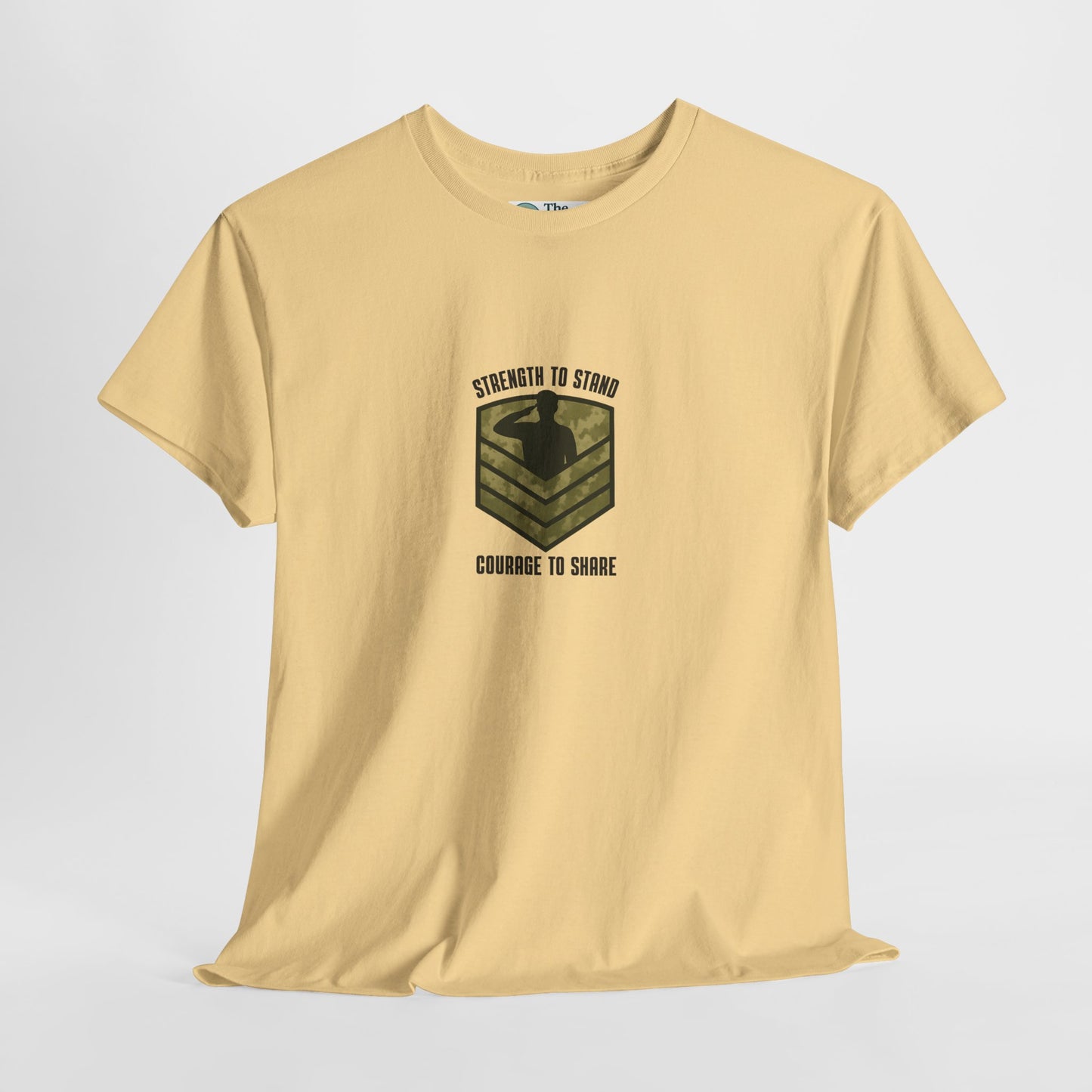Strength to Stand, Courage to Share T-Shirt – Military Mental Health  Tee