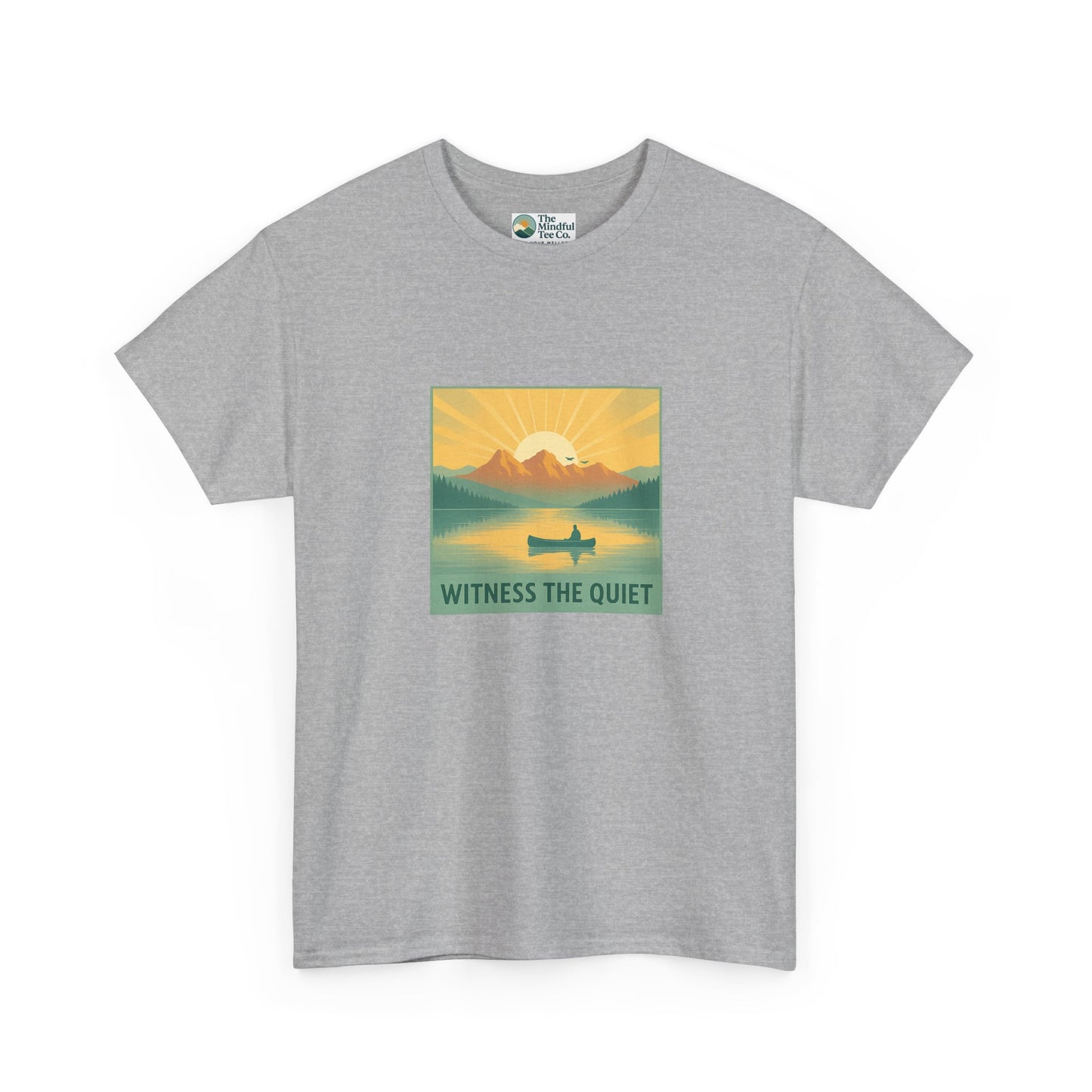 Witness the Quiet Canoe T-Shirt – Nature Mindfulness  Tee