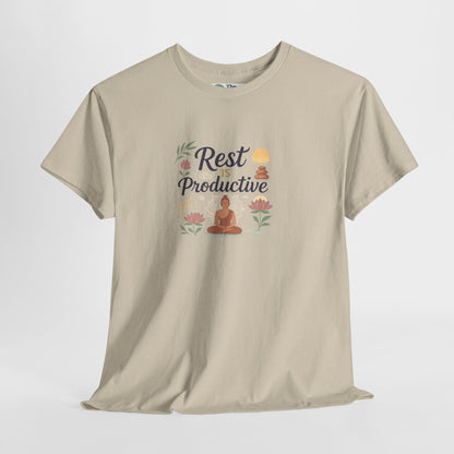 Rest Is Productive T-Shirt – Mindfulness & Meditation Tee