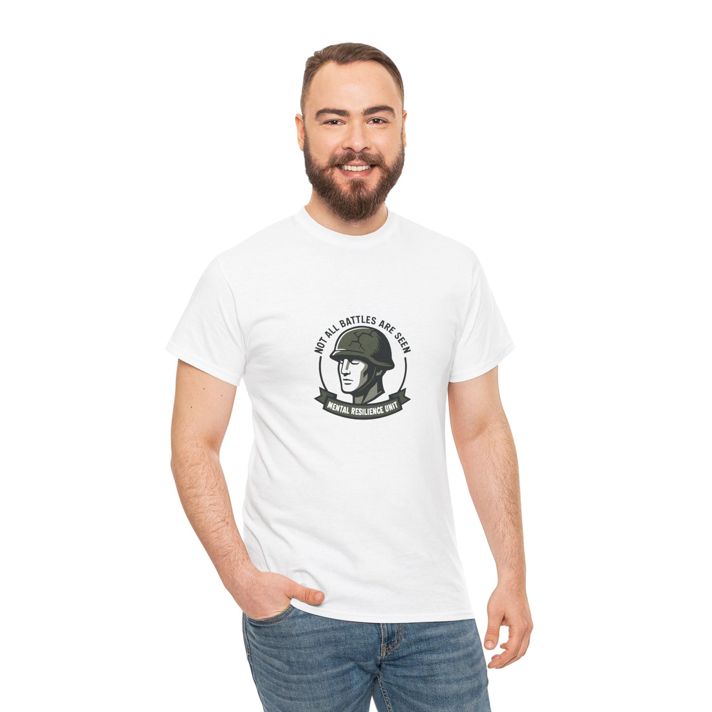 Not All Battles Are Seen T-Shirt – Military Strength & Awareness  Tee