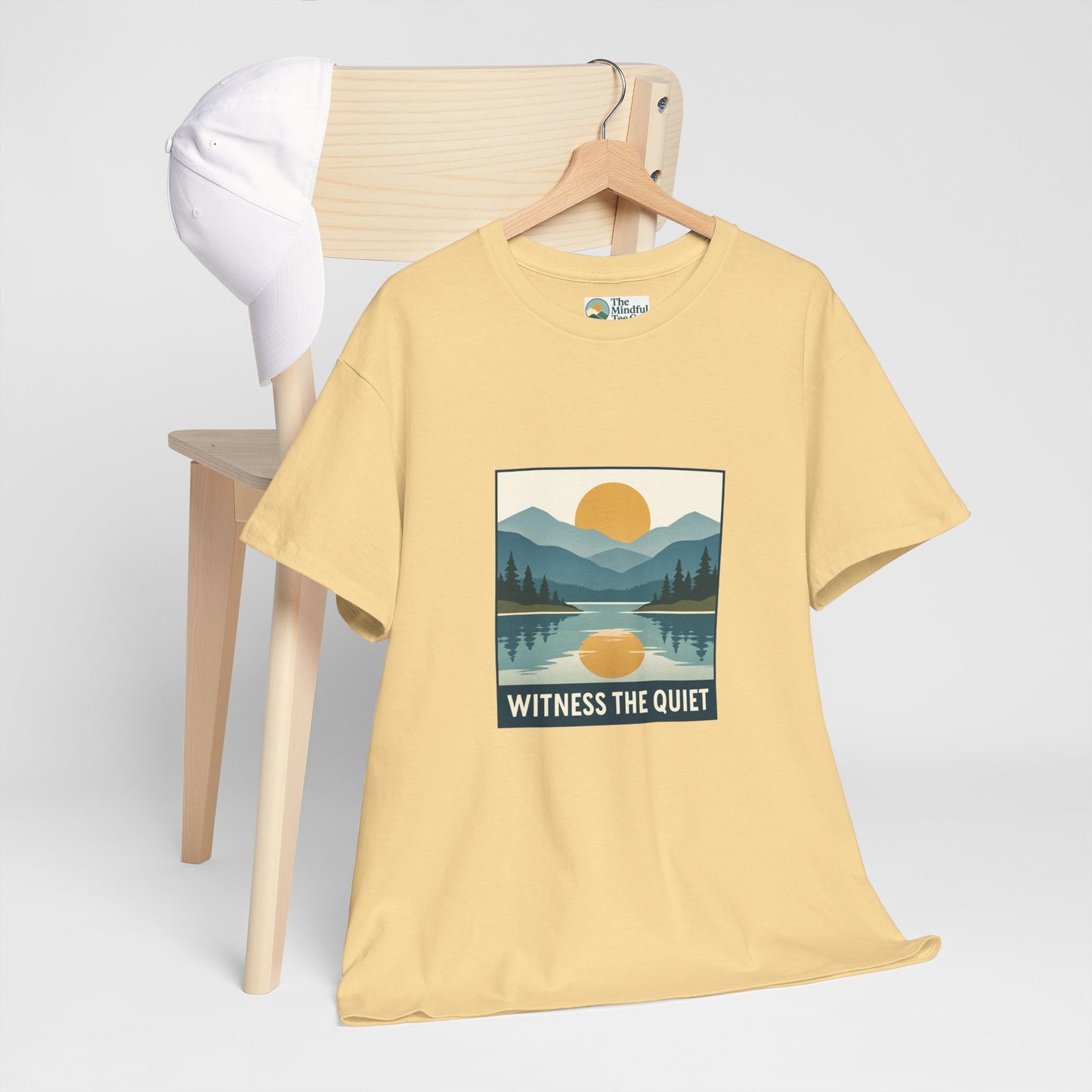 Witness the Quiet Sunset T-Shirt - Reflection Mindfulness Tee