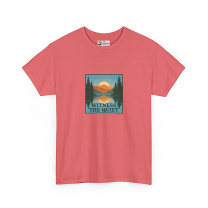 Witness the Quiet T-Shirt - Nature Mindfulness Reflection Tee