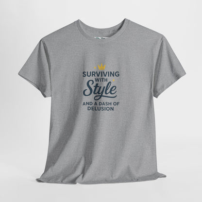 Surviving with Style T-Shirt – Mental Health & Self-Care Tee
