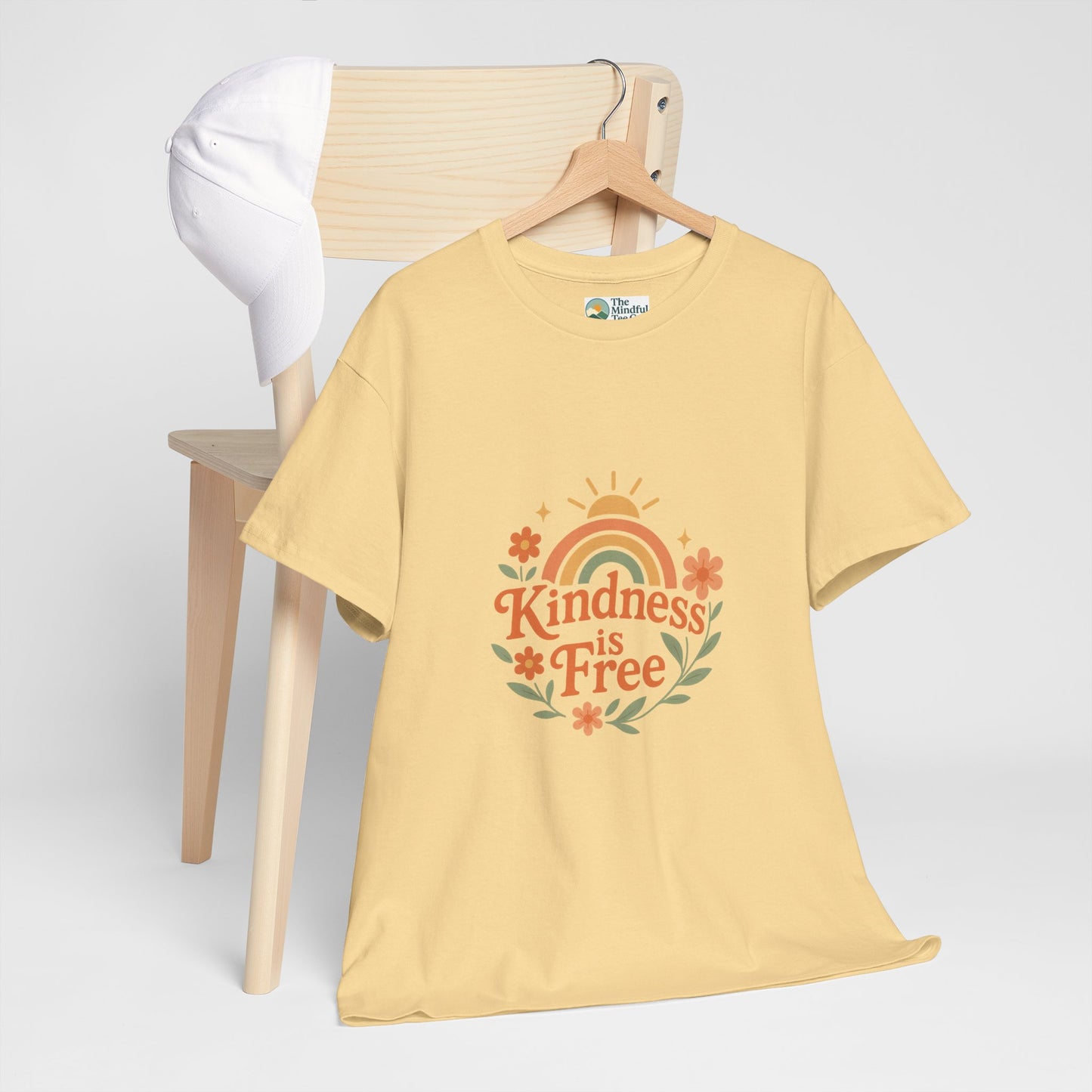 Kindness Is Free T-Shirt – Rainbow Positivity Tee