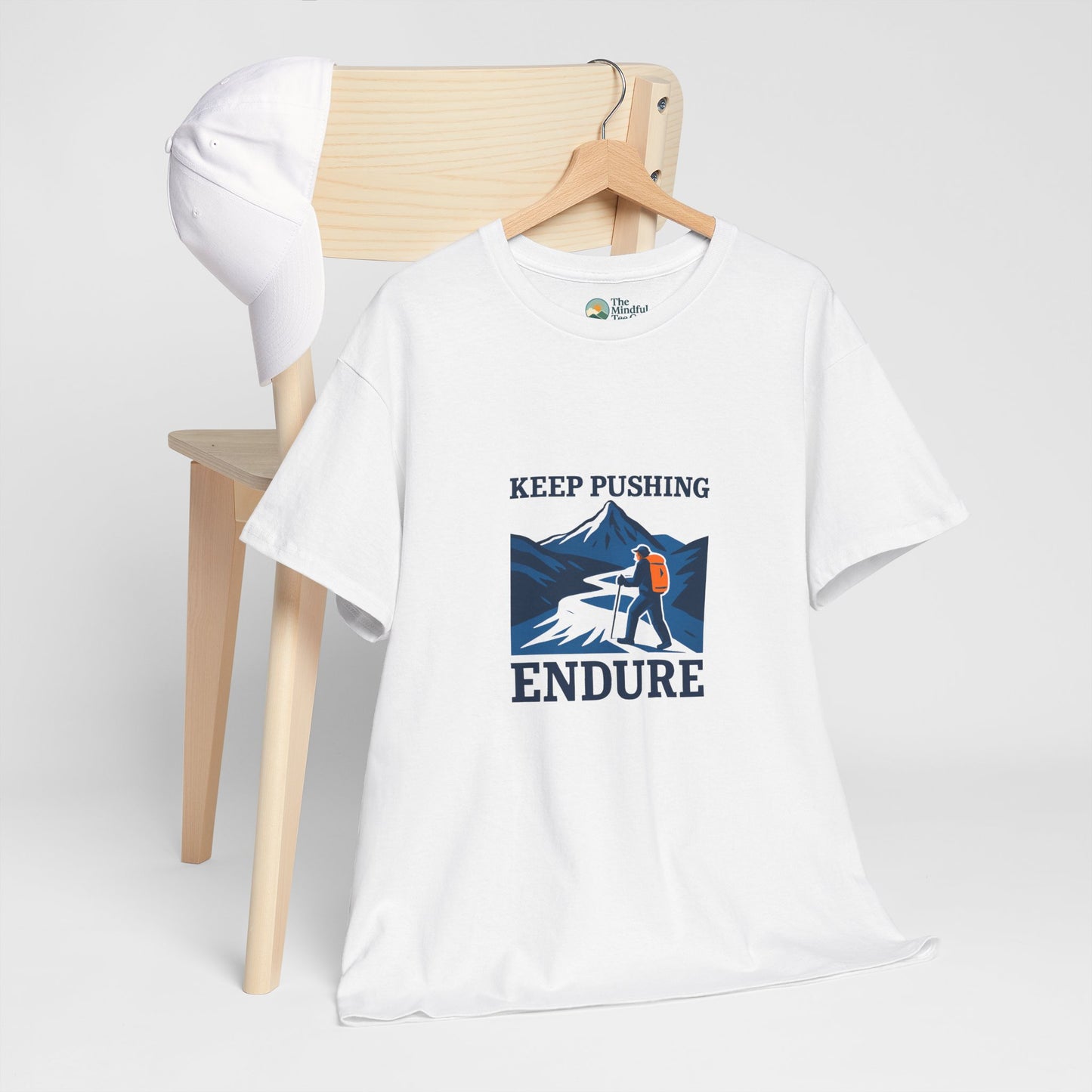 Keep Pushing Endure T-Shirt – Motivational Hiking Tee