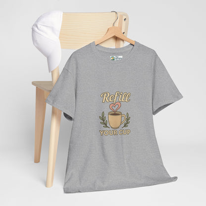 Refill Your Cup T-Shirt – Self-Care & Renewal  Tee
