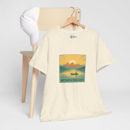 Witness the Quiet Canoe T-Shirt – Nature Mindfulness  Tee