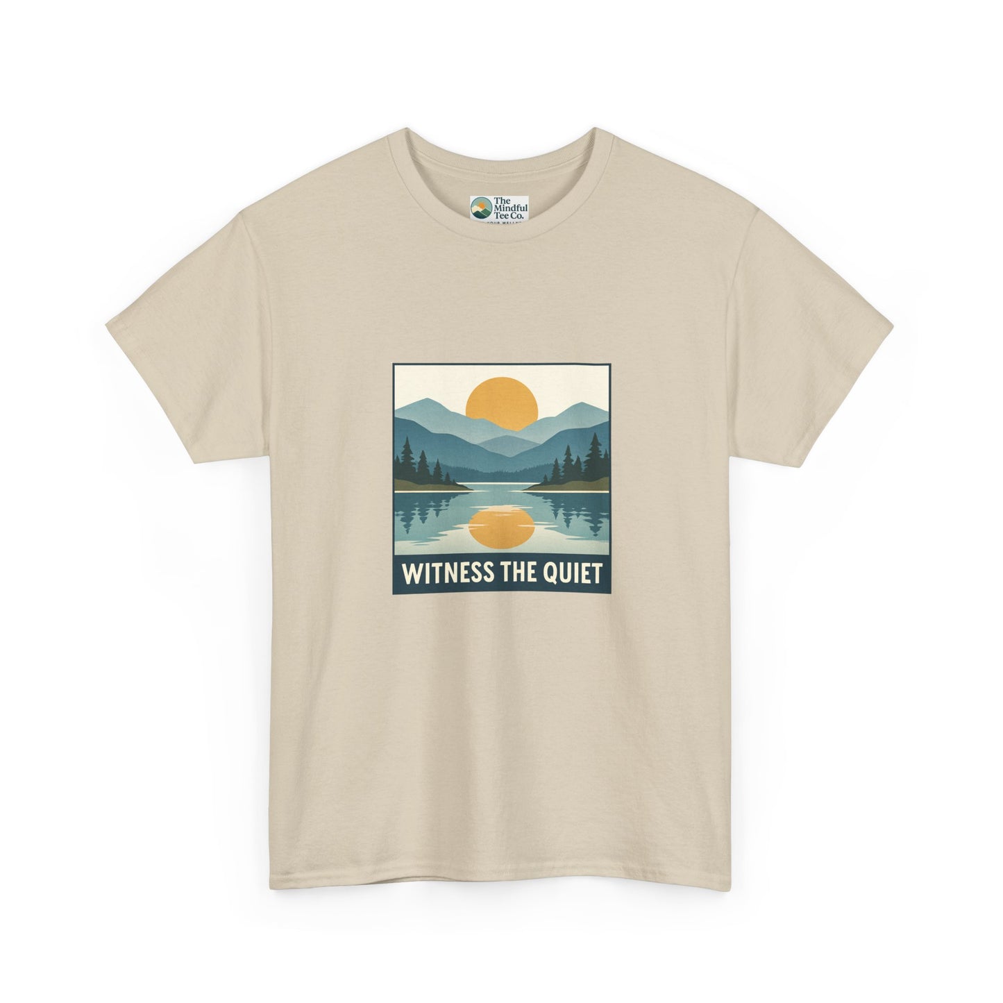 Witness the Quiet Sunset T-Shirt - Reflection Mindfulness Tee