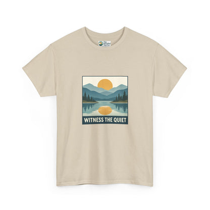 Witness the Quiet Sunset T-Shirt - Reflection Mindfulness Tee