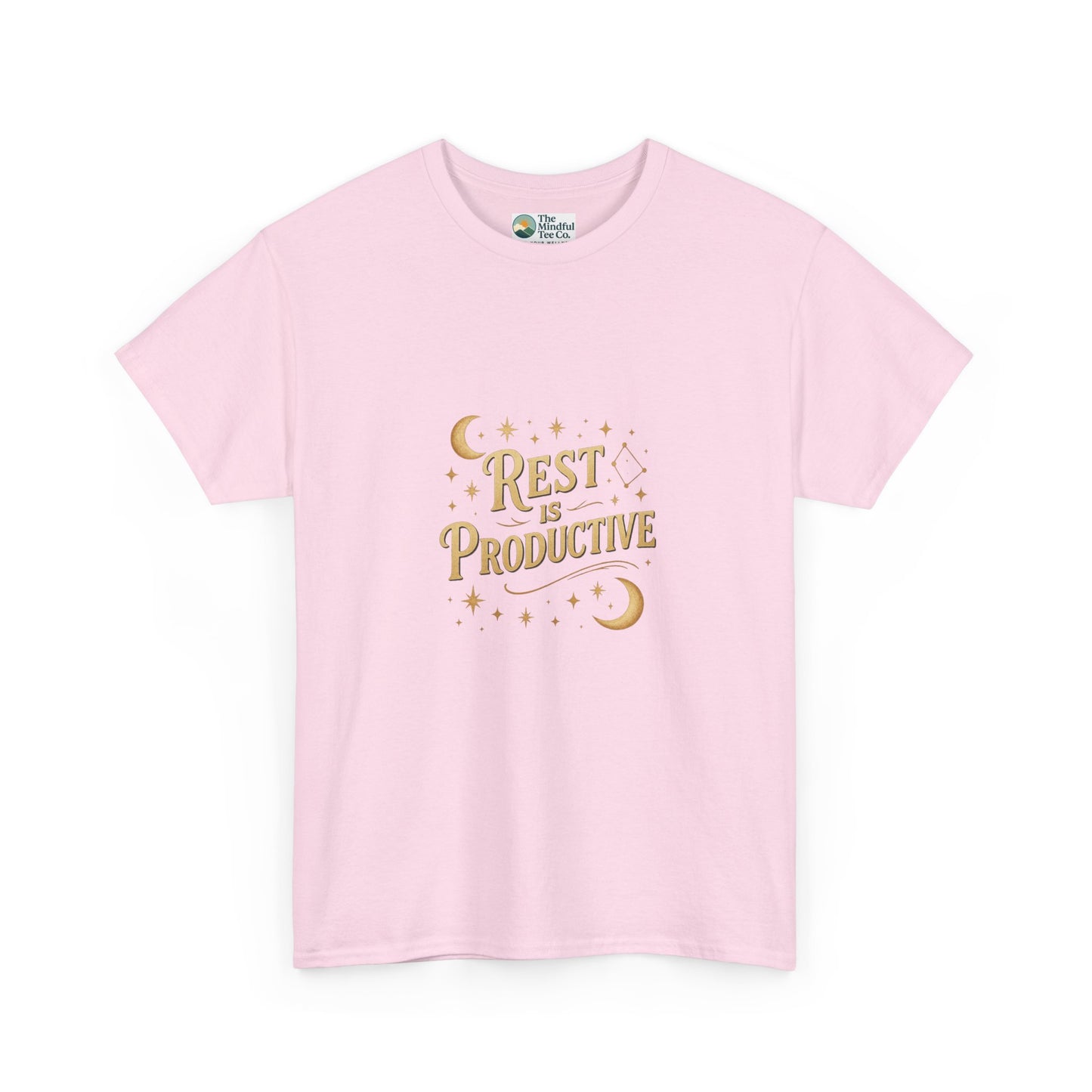 Rest Is Productive T-Shirt – Celestial Self-Care Tee
