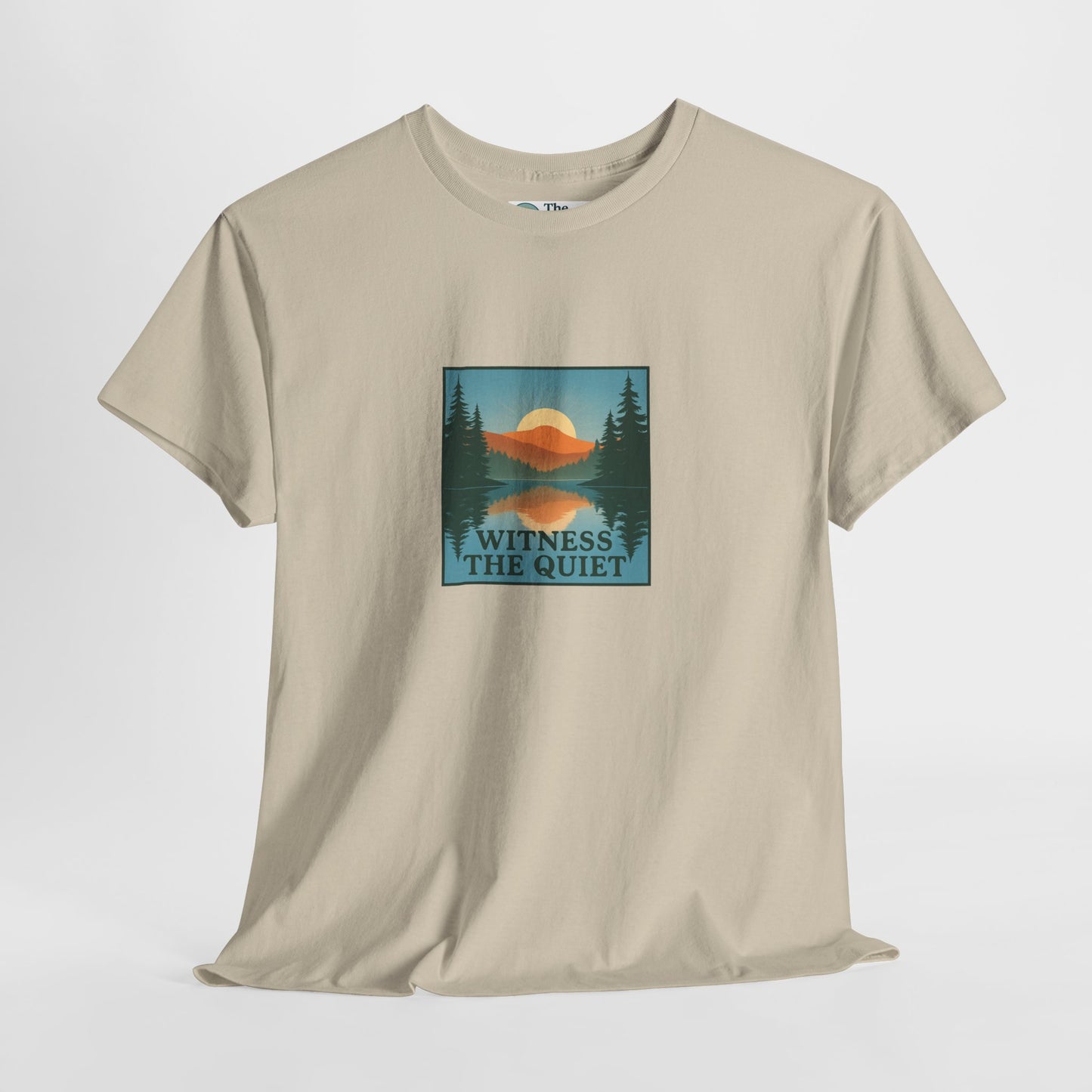 Witness the Quiet T-Shirt - Nature Mindfulness Reflection Tee