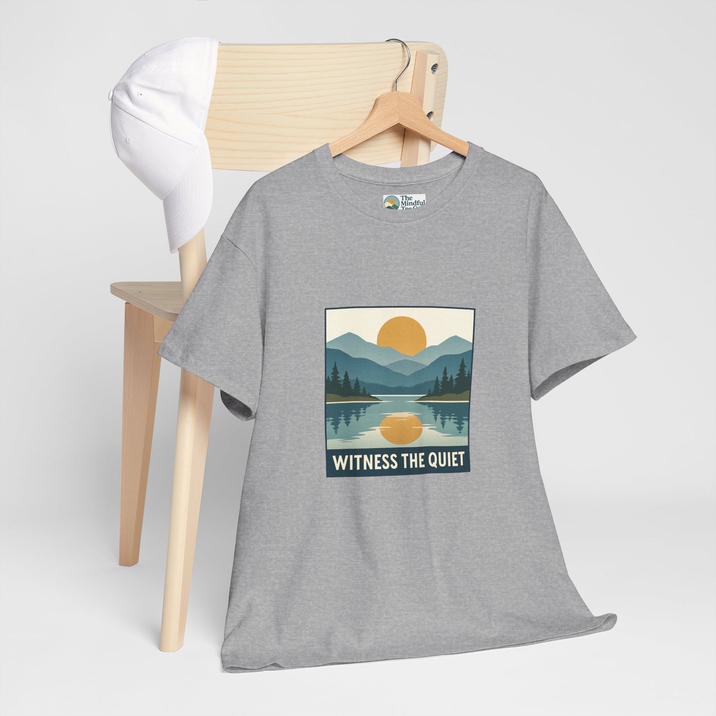 Witness the Quiet Sunset T-Shirt - Reflection Mindfulness Tee