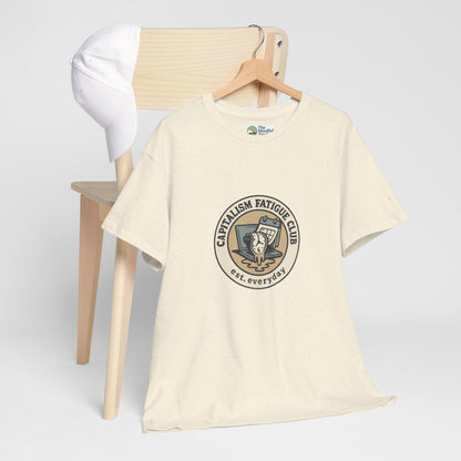 Capitalism Fatigue Club T-Shirt – Burnout Culture Tee