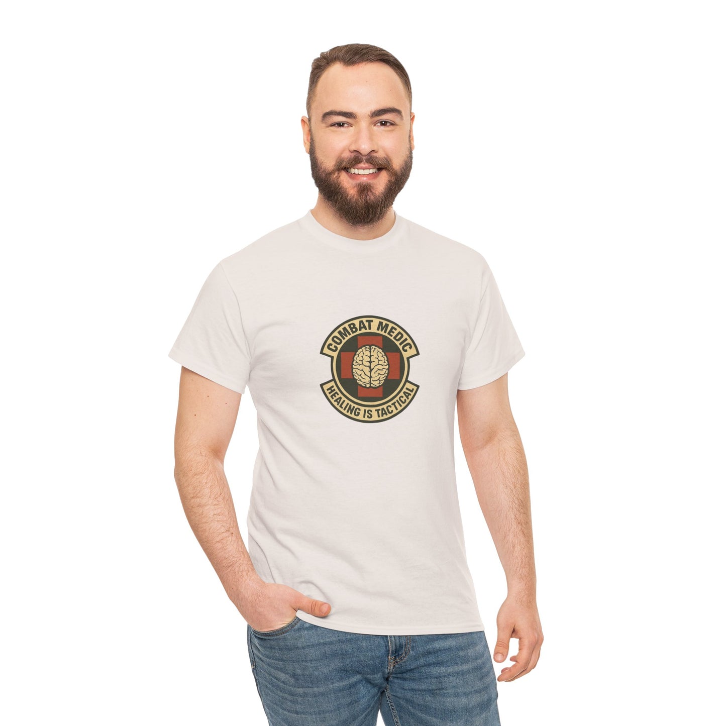 Combat Medic T-Shirt – Healing Is Tactical Graphic Tee