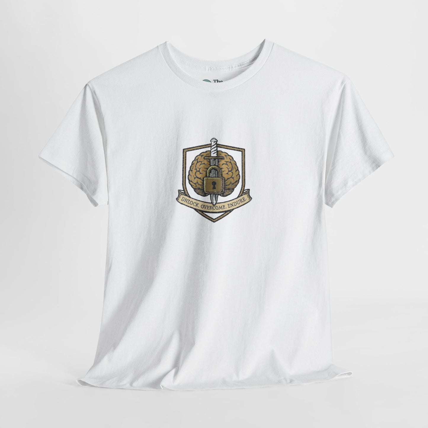 Unlock Overcome Endure T-Shirt – Military Strength & Perseverance  Tee