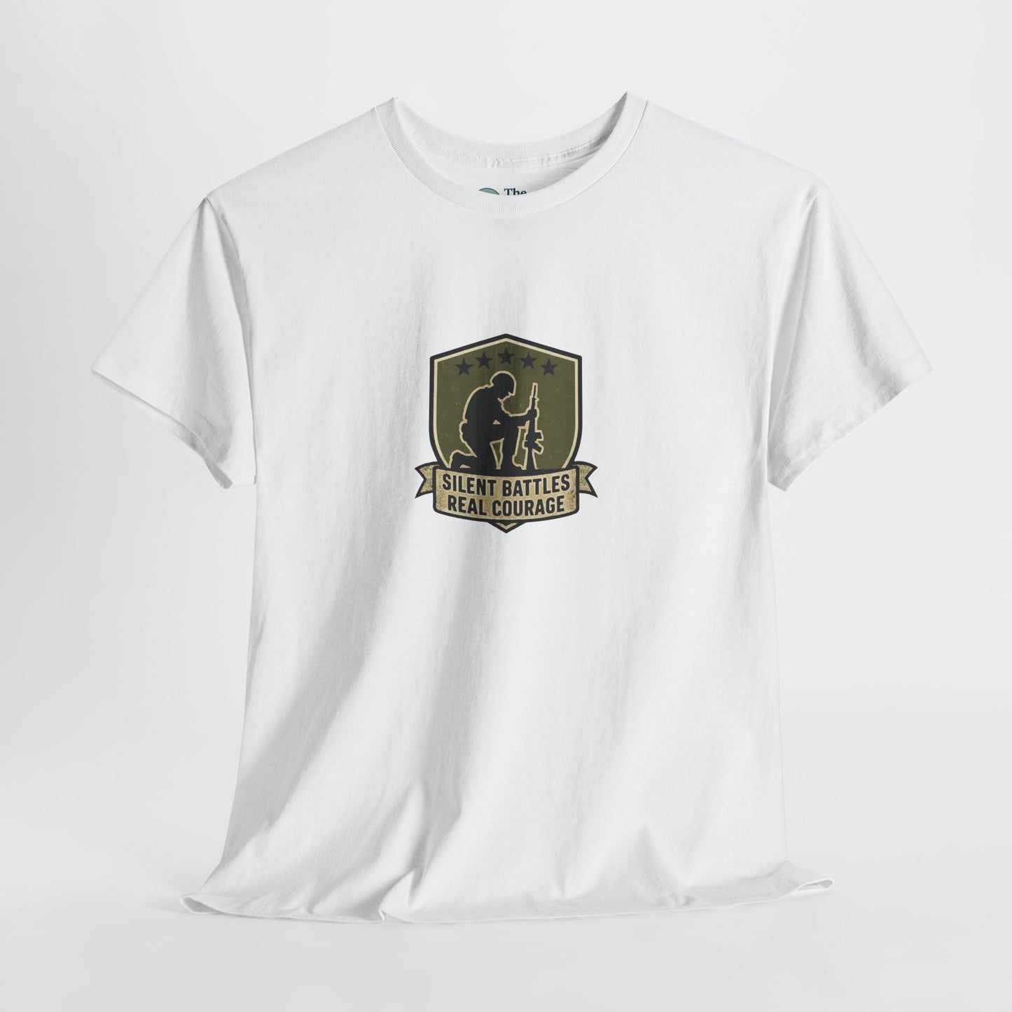 Silent Battles Real Courage T-Shirt – Military Mental Health Tee