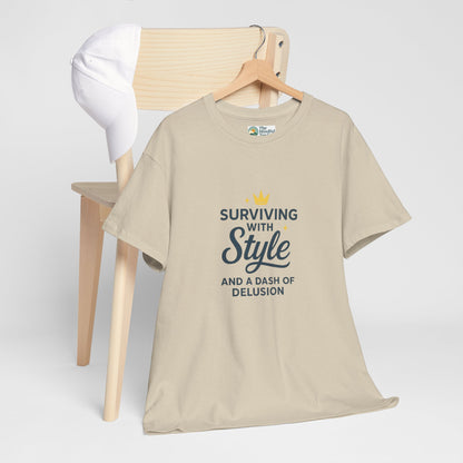 Surviving with Style T-Shirt – Mental Health & Self-Care Tee