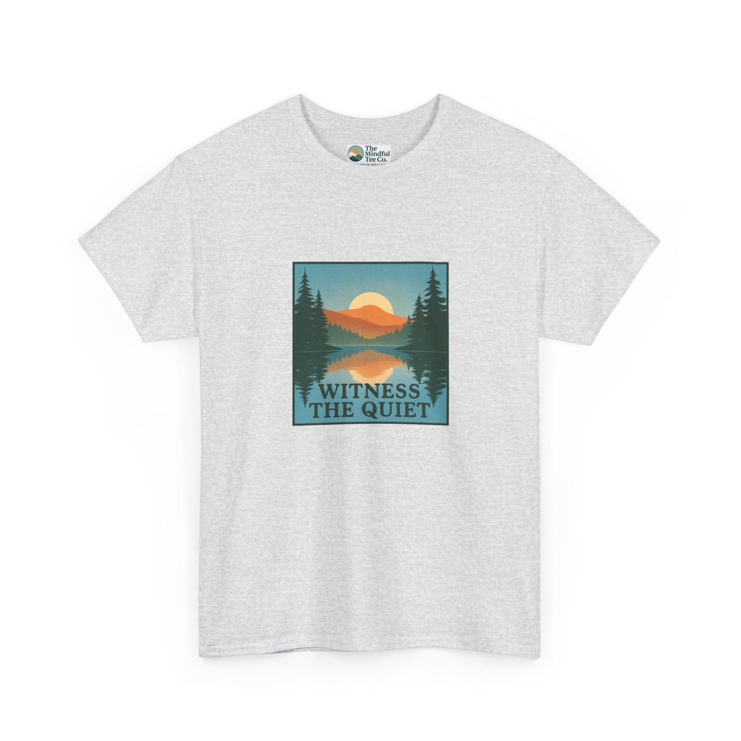 Witness the Quiet Reflection T-Shirt - Nature Mindfulness Tee