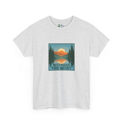 Witness the Quiet Reflection T-Shirt - Nature Mindfulness Tee