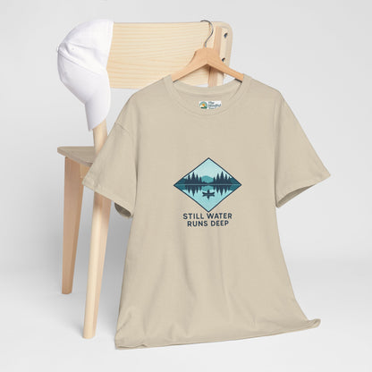 Still Water Runs Deep T-Shirt – Lake Reflection Mental Health Tee