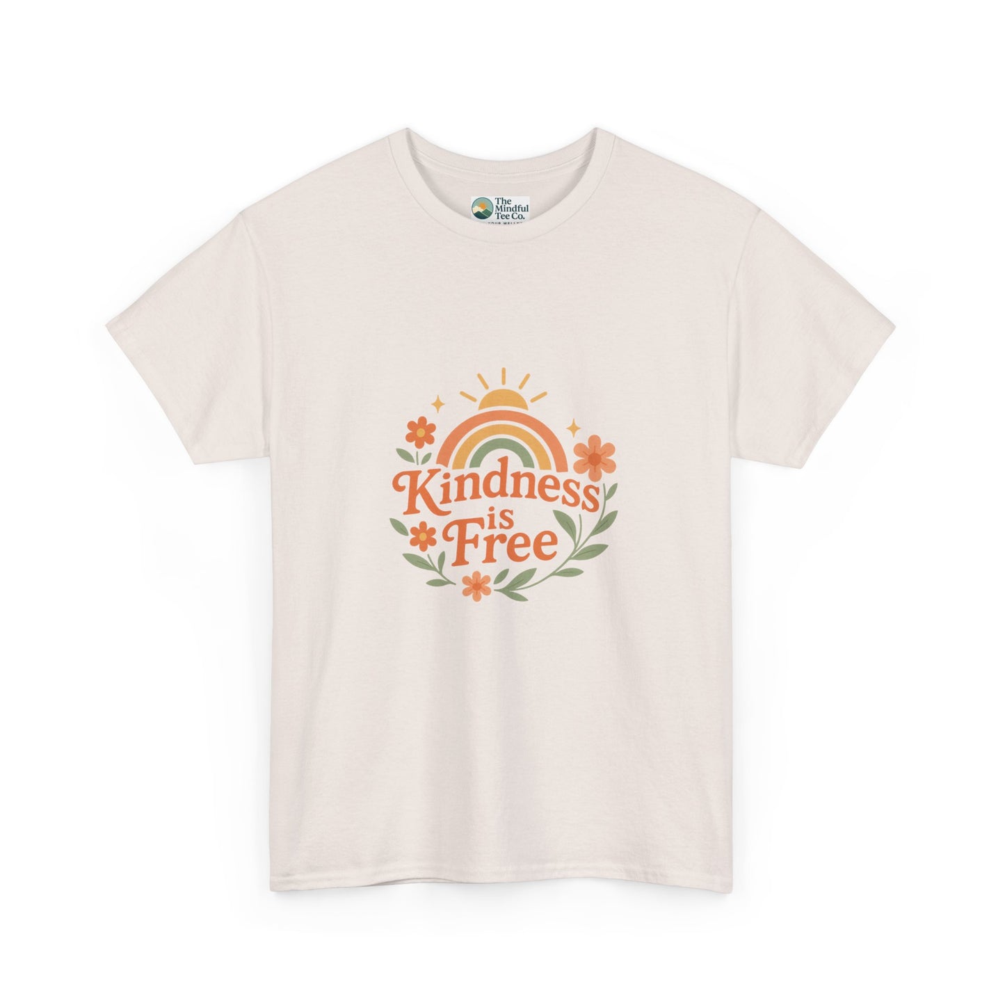 Kindness Is Free T-Shirt – Rainbow Positivity Tee